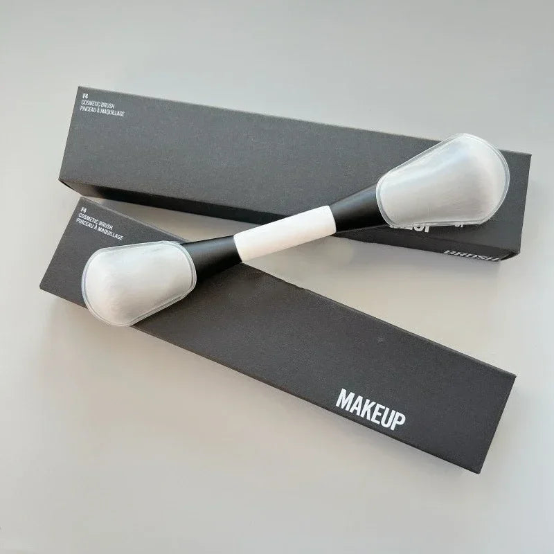 Double end foundation make-up face brush Double end powder red contour and eye shadow correction makeup brush