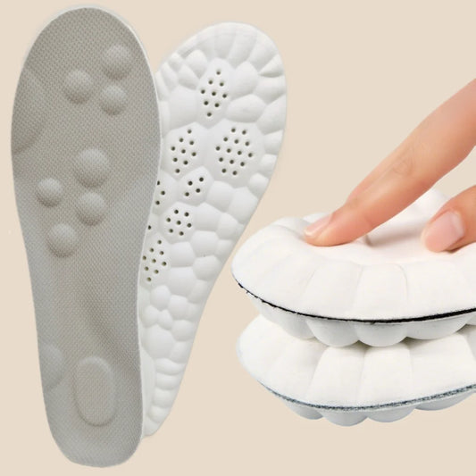 1Pair 4D Soft Shoes Insoles for Feet Plantar Fasciitis Insole Arch Support Orthopedic Inserts Sports Shock Absorption Shoe Pads Beauty Fashion