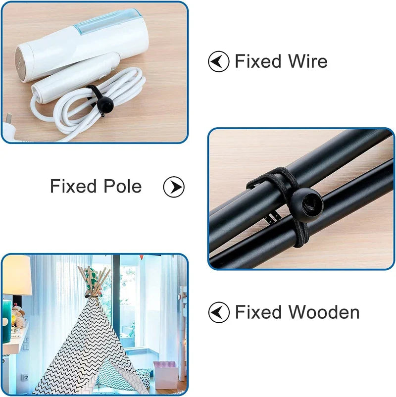 Outdoor Elastic Ball Rope Bungee Cords Portable Tent Fixing Tarpaulin Awning Canopy Heavy Duty Tarp Tie Down for Shelter Cargo Beauty Trend Shop