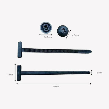 Cable tie buckle fixed through the core nail cable tie buckle mudguard fender inner lining trunk buckle Beauty World Shop