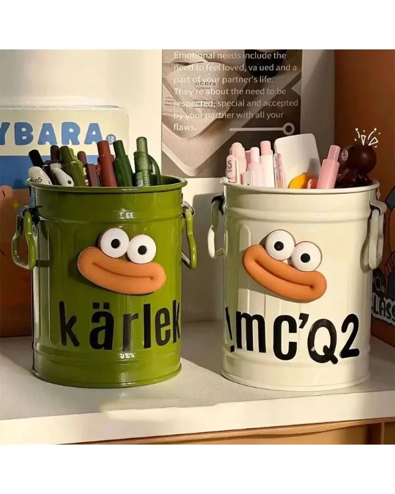 1 Pcs Cartoon Desk Organizer - Cute Stationery Storage for Pen/Pencil Office Home Study Simple Design Pen/Pencil Holder Beauty Trend Shop