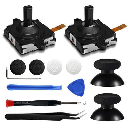 Thumbsticks for Oculus Quest 2 Controller Joystick Replacement Kit for Meta Quest 2 Thumbstick Caps with Tools