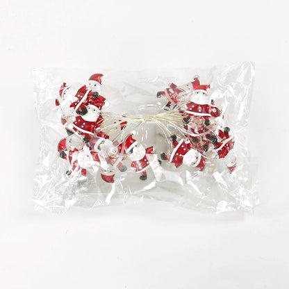 2M 20LED Santa Claus Snowflake LED Light String Christmas Decoration For Home Xmas Tree Ornament 2025 Navidad Kids Gift New Year Beauty World Shop