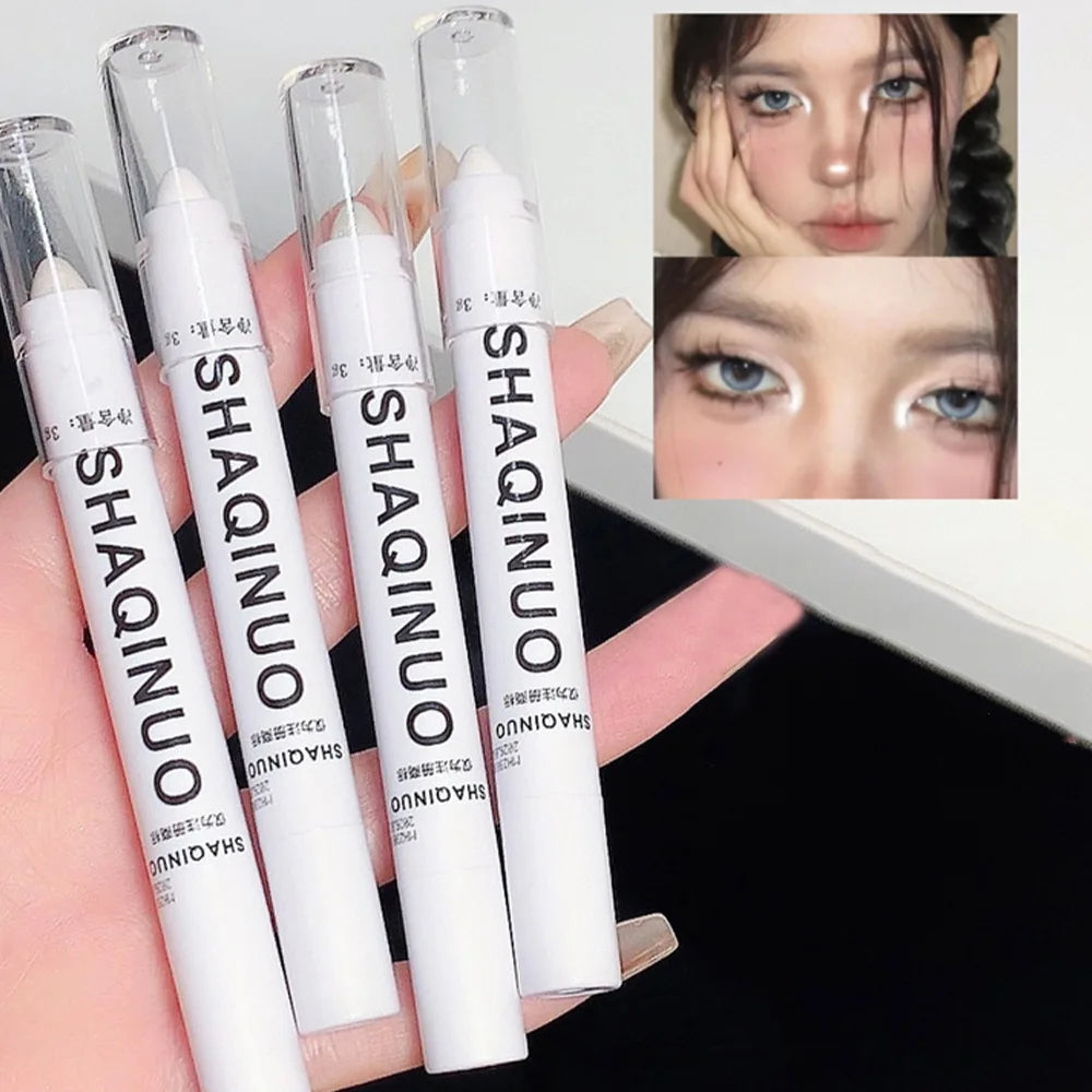 Matte Eyeshadow Stick White Eyeliner Shimmer Silver Highlighter Pen Beauty World Shop