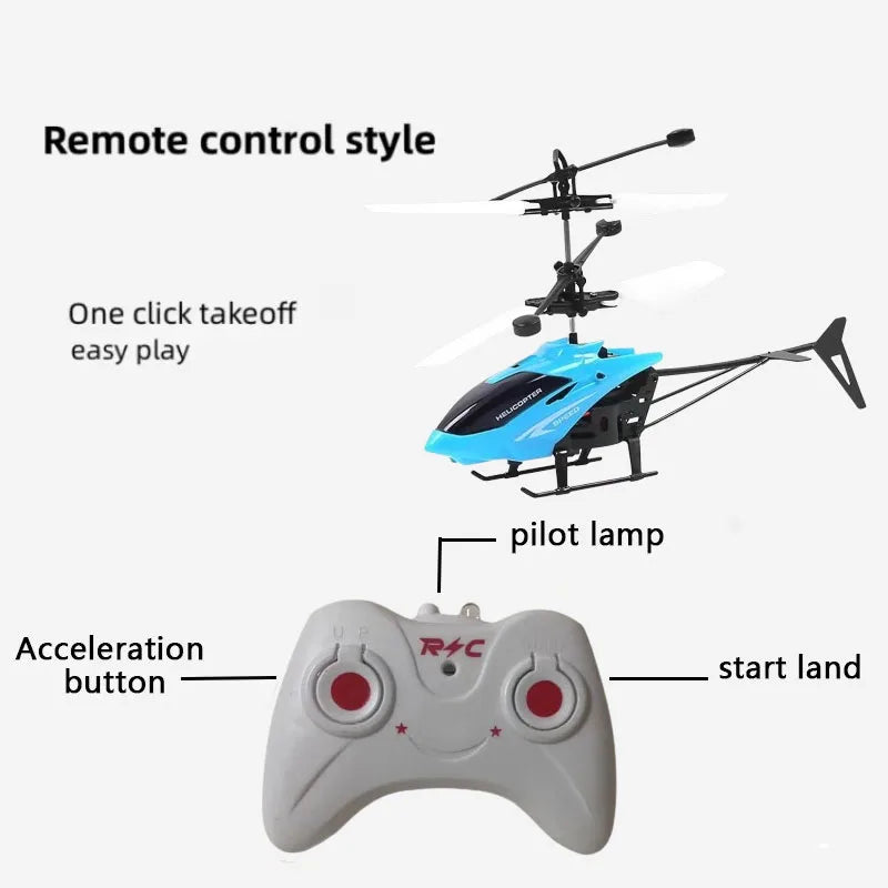 Rechargeable Mini RC Drone Remote Safe Fall-resistant RC Helicopters Drone Children Toys Beauty World Shop