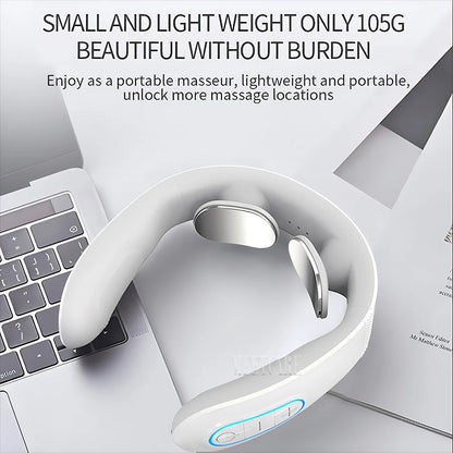 Pulse Neck Massager Electric Smart Cervical Massagers TENS Pain Muscle Kneading Massage Beauty World Shop