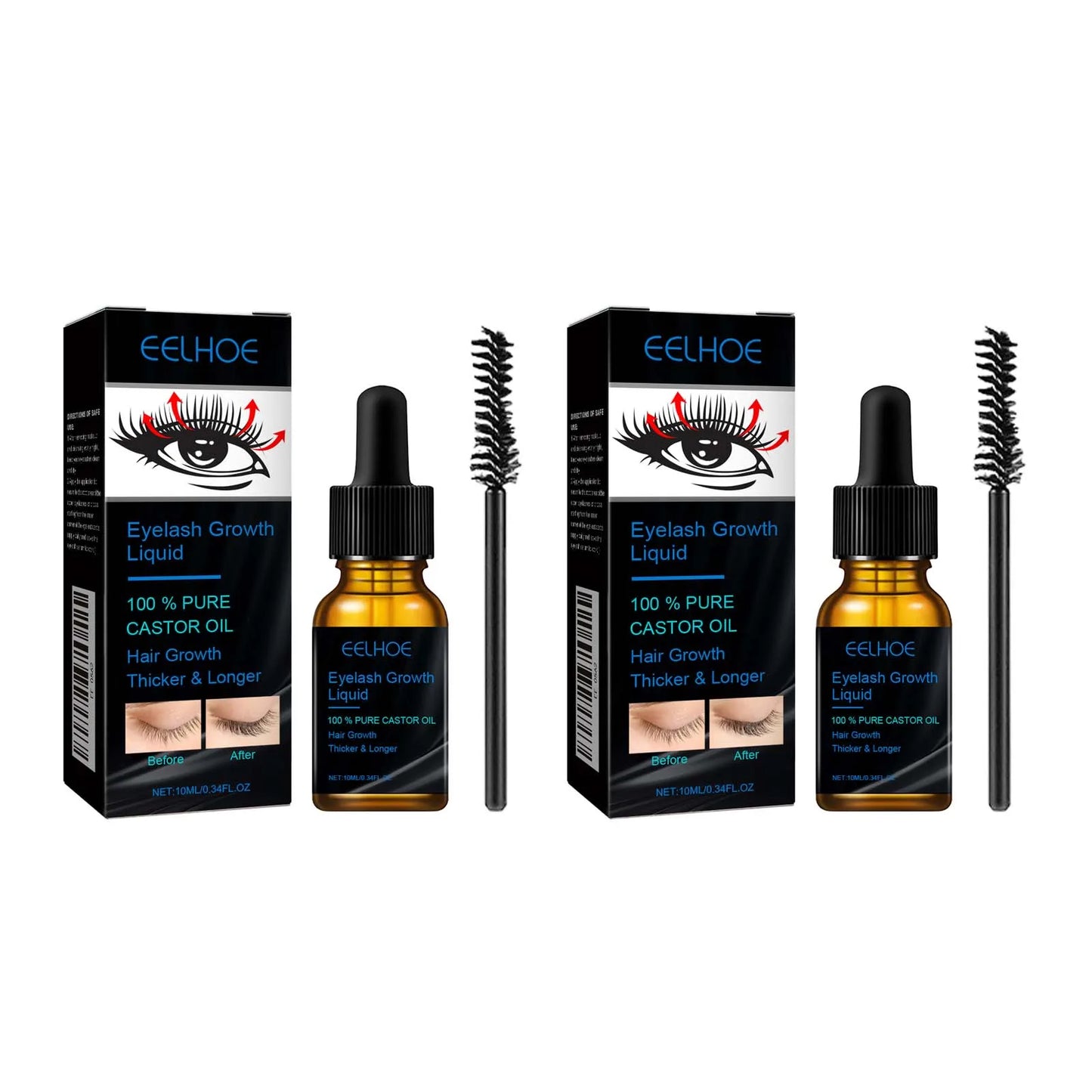Eyebrows Natural Thick Slender Curl Curl Moist Natural Castor Oil Growth Liquid Serum Extension Eyelash Female Makeup Product Beauty World Shop