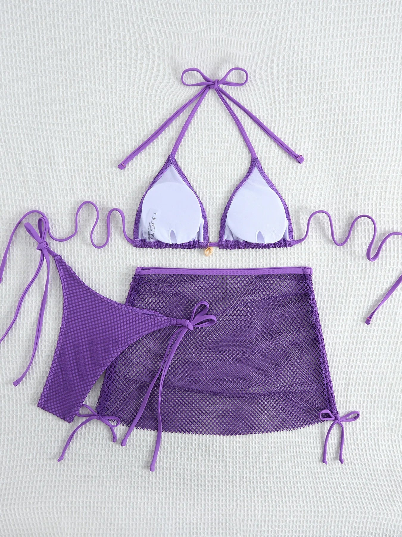 New Sexy Net Bikinis Female Swimsuits Women Three-Piece Swimwear Beach Swim Wear Bathing Suits Brazilian Bikini Set Pool Bather Beauty World Shop