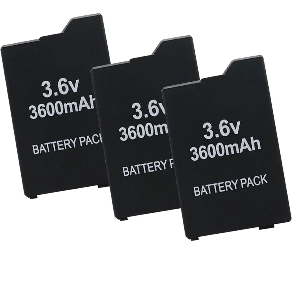 3600mAh for SONY PSP2000 Handheld Game Console Backup Battery Pack 2400mAh for SONY PS Lite PSP-2000 PSP-3000 PSP-3004 Batteries