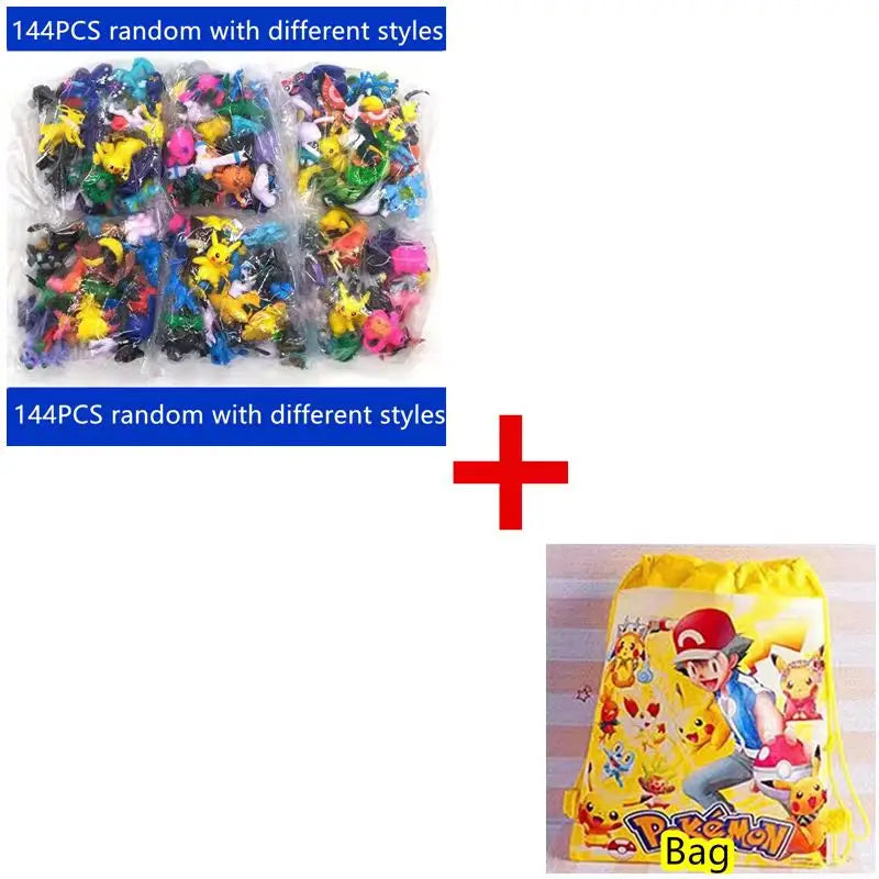 1-144 PCS Gift Box Christmas Gift Action Figure Toys Genuine  Anime Figure Toys For Children Beauty World Shop