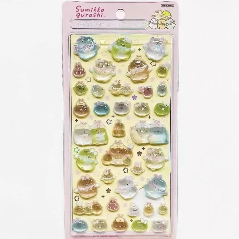 sumikkogurashi すみっコぐらし Stickers Cartoon Creative Peripheral Phone Case Transparent Sticker Friend Birthday Gift Beauty World Shop