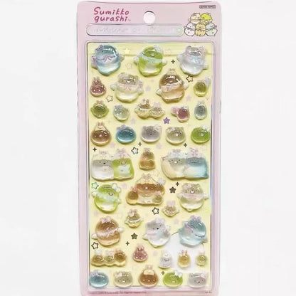 sumikkogurashi すみっコぐらし Stickers Cartoon Creative Peripheral Phone Case Transparent Sticker Friend Birthday Gift Beauty World Shop
