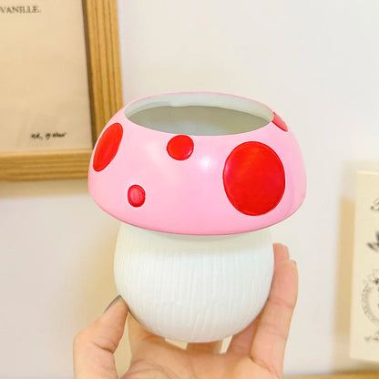 Miniso Creative Cute Mushroomseries Pen Holder Stationery Storage Desktop Decoration for Friends Birthdays Gift Beauty World Shop