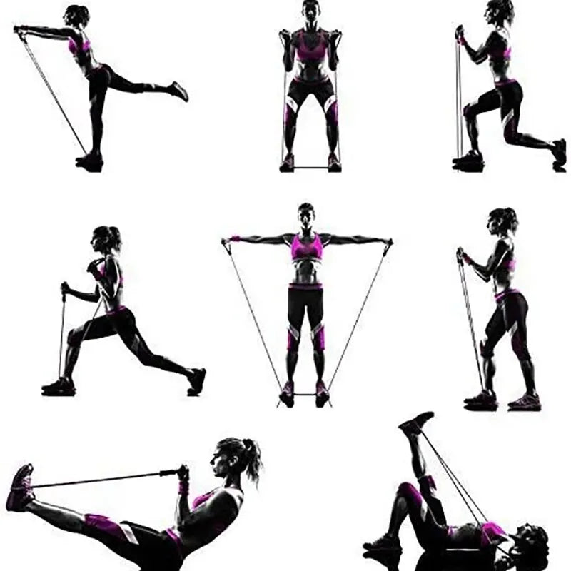 Resistance Bands With Handles, Exercise Bands, Workout Bands With Handles For Men Women, Strength Training Equipment At Home Beauty World Shop