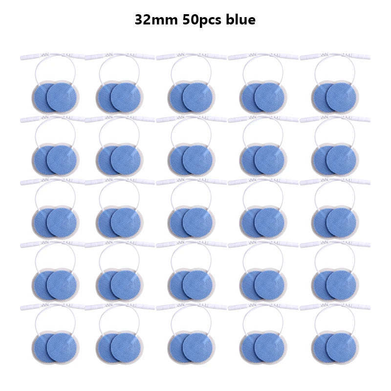 32mmNon-woven Fabric Self Adhesive Replacement Massage Patch Tens EMS Electrodes Pads for Muscle Electrostimulator Body Massager Beauty World Shop