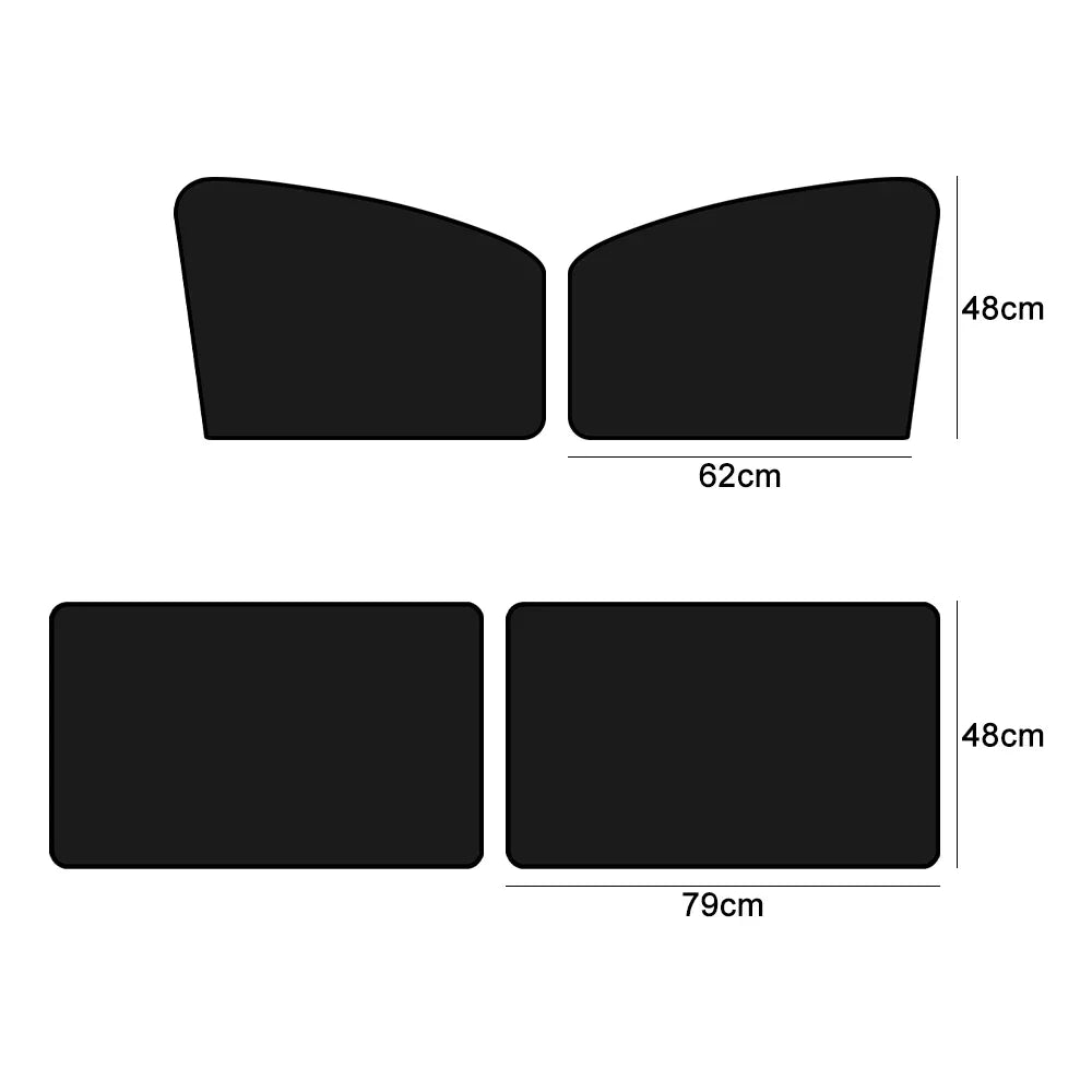 Magnetic Car Sunshade UV Protection Curtains Sun Shield Cover Double Sides Auto Window Sun shade Protector Cover Diy Accessories Beauty World Shop