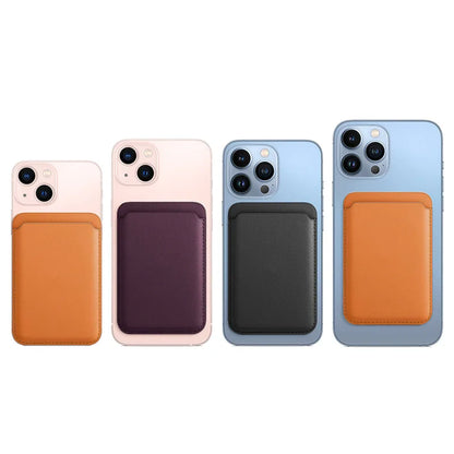 Magnetic MagSafe Wallet - PU Leather Card Holder Case for IPhone 12/13/14/15/16, Slim MagSafe Accessory with Card Storage Beauty World Shop