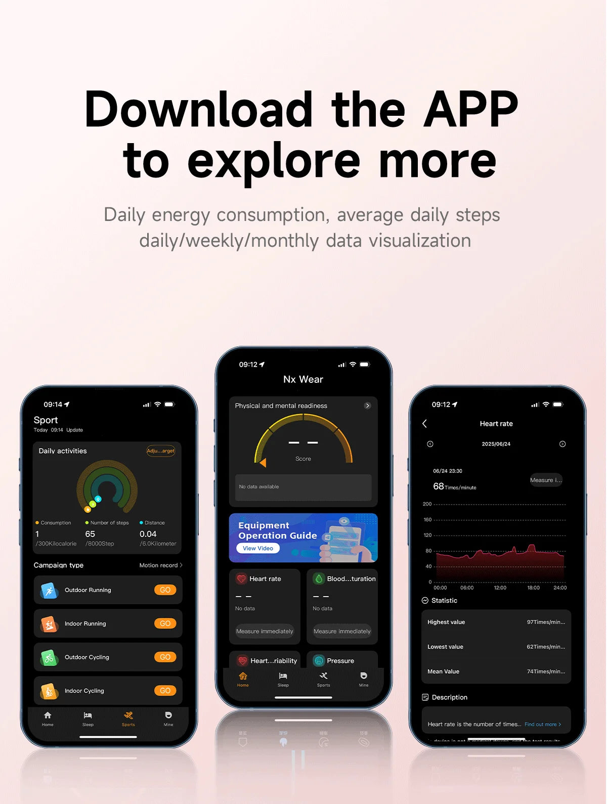 LIGE New Sport Fitness Tracker Smart Band Bracelet Heart Rate Blood Oxygen Sleep Monitor Pedometer Call Reminder Smartwatch 2025