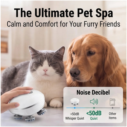 2-in-1 Electric Scalp Cleaner & Pet Massager – Deep Vibration Brush for Hair Wash & Pet Relaxation, Rechargeable & Easy to Clean Beauty World Shop