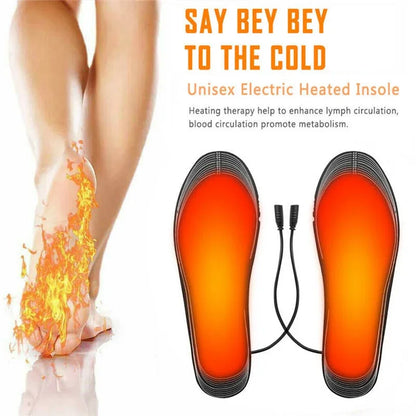 Winter Electric Heated Insoles USB Heating Feet Warmer Thermal Shoes Sock Pad Heated Insoles Washable Full Foot Fever Unisex Beauty World Shop