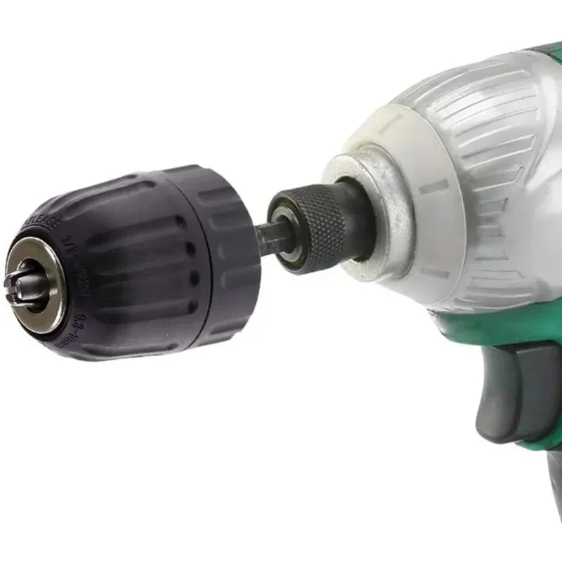Keyless Drill Chuck Converter, 3/8 "- 24UNF Thread, Quick Change Adapter, 1/4" Hex Shank Beauty Trend Shop