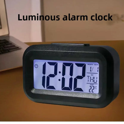 Digital Led Clock Household Bedside Battery Powered Multi-function Alarm Clock Desk Things for the Room Table Clocks Home Decor Beauty World Shop