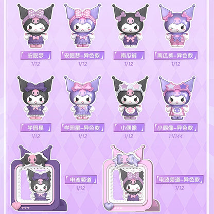 BLOKEES Sanrio Kuromi Anime Action Figure Model Blind Box Magnetic Attraction Toys Figurine Desktop Decoration Christmas Gifts Beauty World Shop