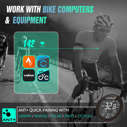 CYCPLUS Heart Rate Sensor Armband Wrist Belt Bluetooth ANT+ Fitness Monitor for Garmin Wahoo GPS Bike Computer Beauty World Shop