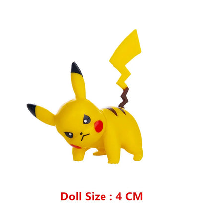 New Pokemon 4-13Cm Cartoons Movie Anime Figure Pikachu Lucario Mewtwo Flying Dragon Pet  Action Figures Model Toy Birthday Gifts Beauty World Shop