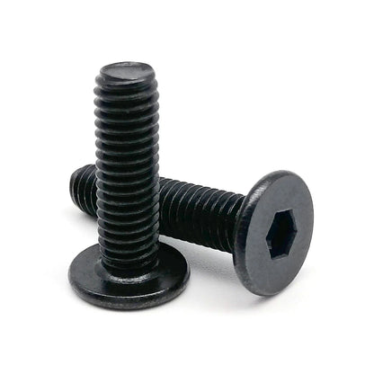 M2 M2.5 M3 M4 M5 M6 M8 Black 304 Stainless Steel Allen Hexagon Ultrathin Head Bolt Hex Socket Ultra Thin Flat Wafer Head Screw Beauty World Shop