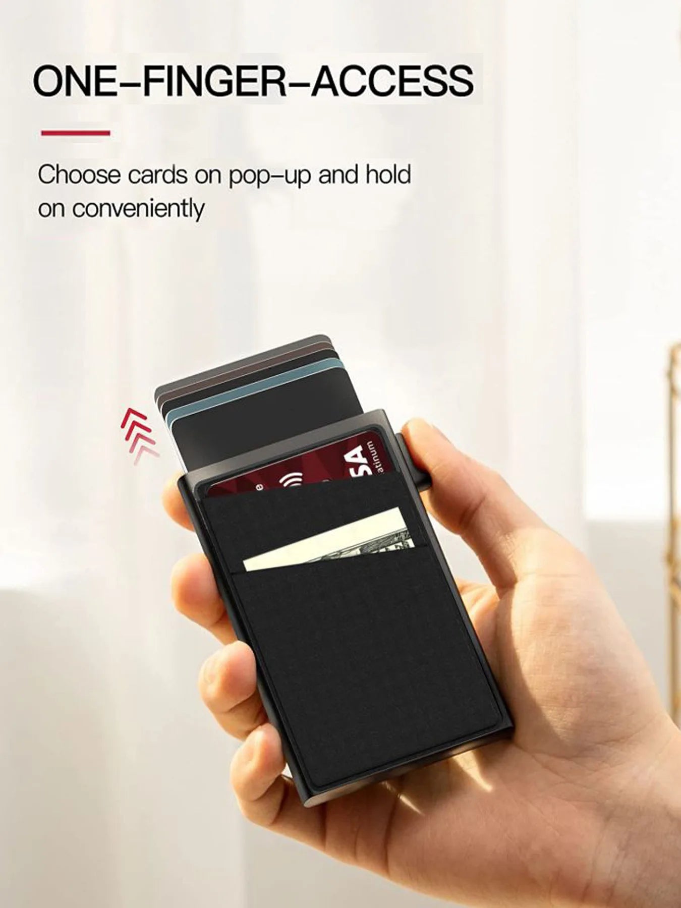Anti-theft Cards Protectors Card Holder Minimalist Smart Wallet RFID Protection Aluminum Metal Box Cardholder Case Porte Carte Beauty World Shop