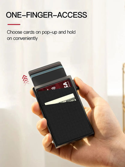 Anti-theft Cards Protectors Card Holder Minimalist Smart Wallet RFID Protection Aluminum Metal Box Cardholder Case Porte Carte Beauty World Shop