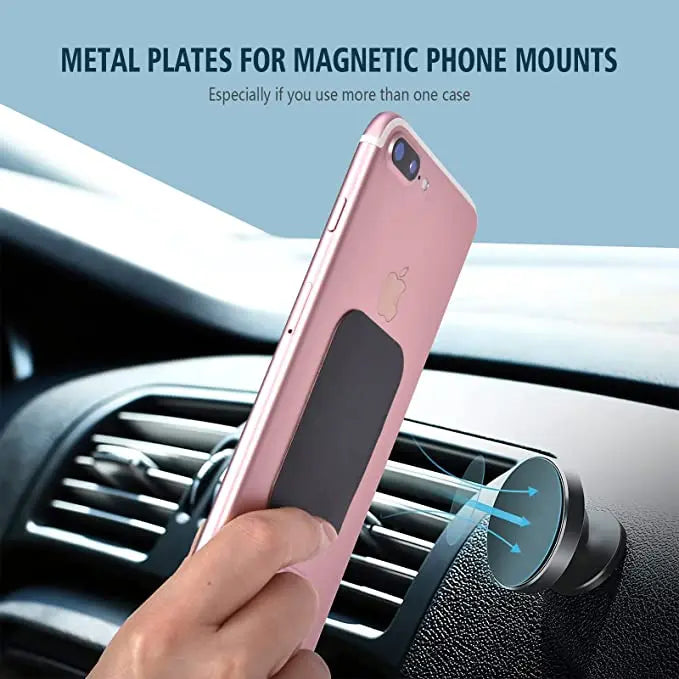 5pcs/Set Metal Disk Plate for Magnetic Phone Holder Black Iron Sheet Disk Sticker Car Phone Magnet Stand Accessories for car Beauty World Shop