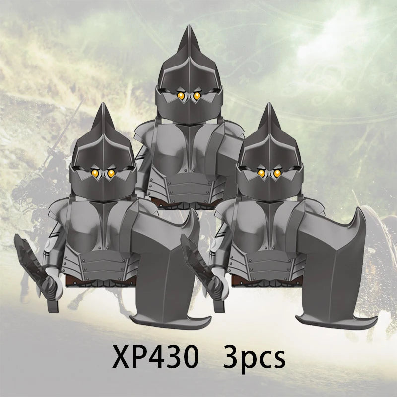 3pcs Lord Rings Elves Orcs Army Dwarf Rohan Mini Action Toy Figures Building Blocks Assembly Toys for Kids Birthday Gift Beauty World Shop