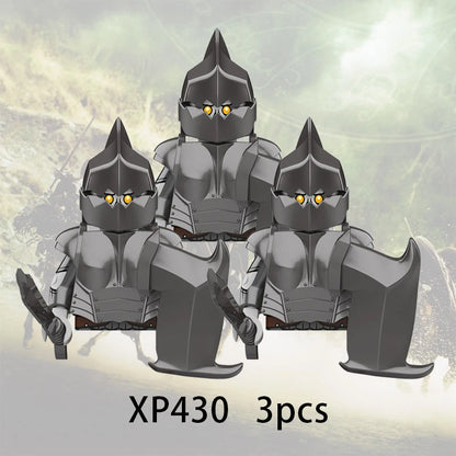 3pcs Lord Rings Elves Orcs Army Dwarf Rohan Mini Action Toy Figures Building Blocks Assembly Toys for Kids Birthday Gift Beauty World Shop