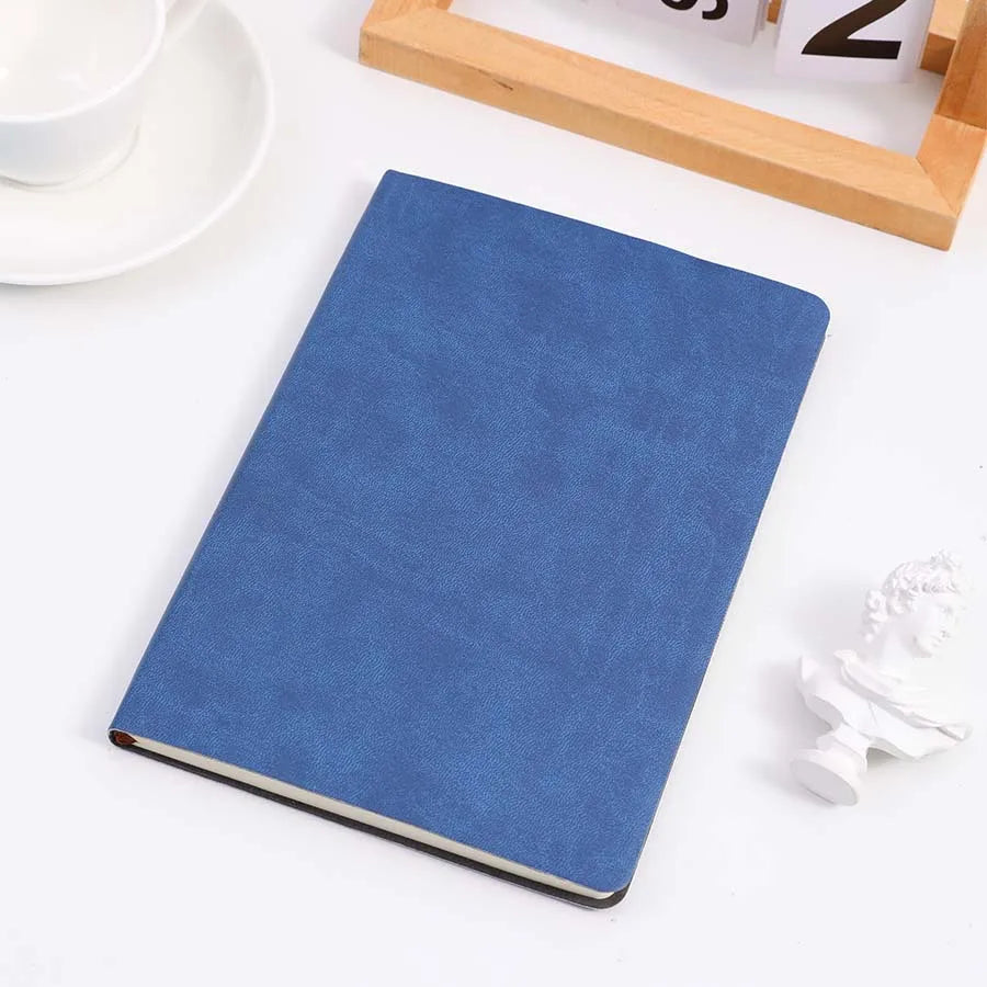 A5 Soft Leather Notebook, 120 Pages, Office Stationery, Waterproof Cover, Comfortable Touch, Hot Selling Beauty World Shop