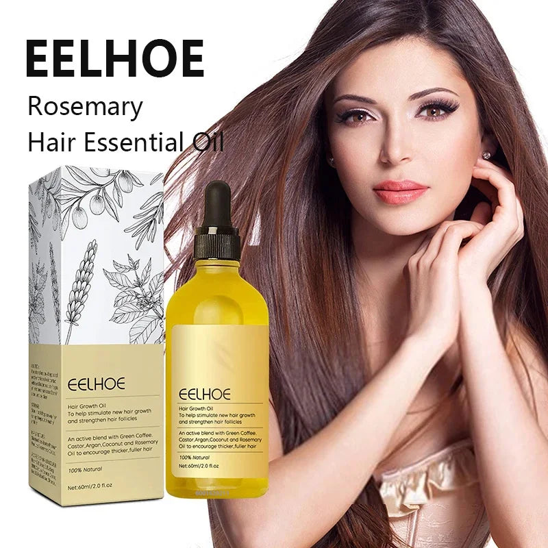 1/2/3pcs Natural Hair Growth Oil Rosemary Anti Hair Loss Regrowth Moisturizing Repair Anti Baldness Fast Hair Growth Serum Oil Beauty World Shop