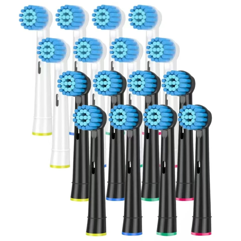 4/8/12/16/20 Pack Sensitive Gum Care Soft Bristle Replacement Brush Heads Compatible with Oral b Braun Electric Toothbrush Beauty World Shop