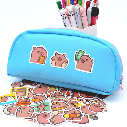 10/50/100pcs Capybaras Stickers Cartoon Cute Decals Toy Stationery Guitar Phone Bicycle Laptop Luggage Car Graffiti Kids Sticker Beauty World Shop