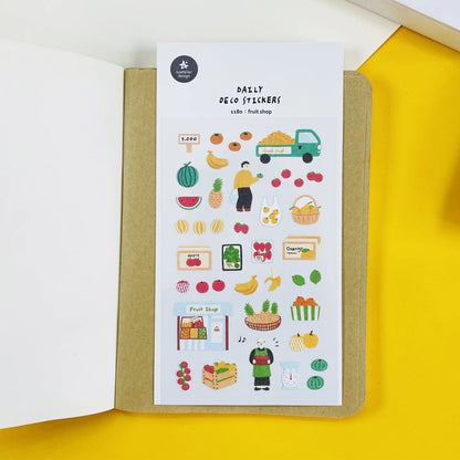 Korean Import Suatelier Travel Home Life Study Friend Stickers Scrapbooking Diy Journaling Diary Stationery Sticker School Gift Beauty World Shop