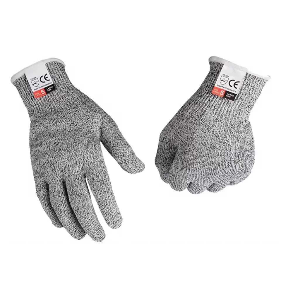 Grade 5 Cut-Resistant Kitchen Gloves – HPPE Protective Gloves for Glass Cutting, Scratch Resistance & Safety (Ideal for Gardener Beauty World Shop