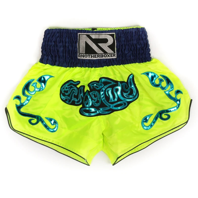 Men's Boxing Shorts Kickboxing Short Muay Thai Women Child Martial Arts Training Team Clothes Gym Grappling BJJ Cage Fight Pants