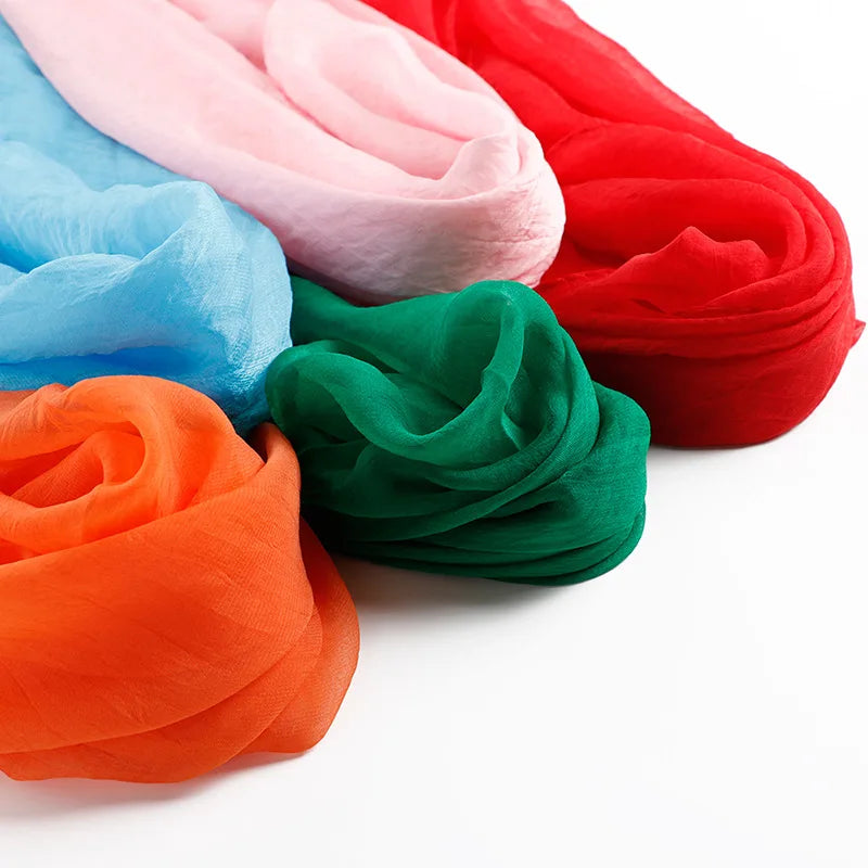 New 70X70cm Simulation Silk Scarves Women's Versatile Small Square Solid Chiffon Scarf Gauze Scarf Party Gift Beauty World Shop