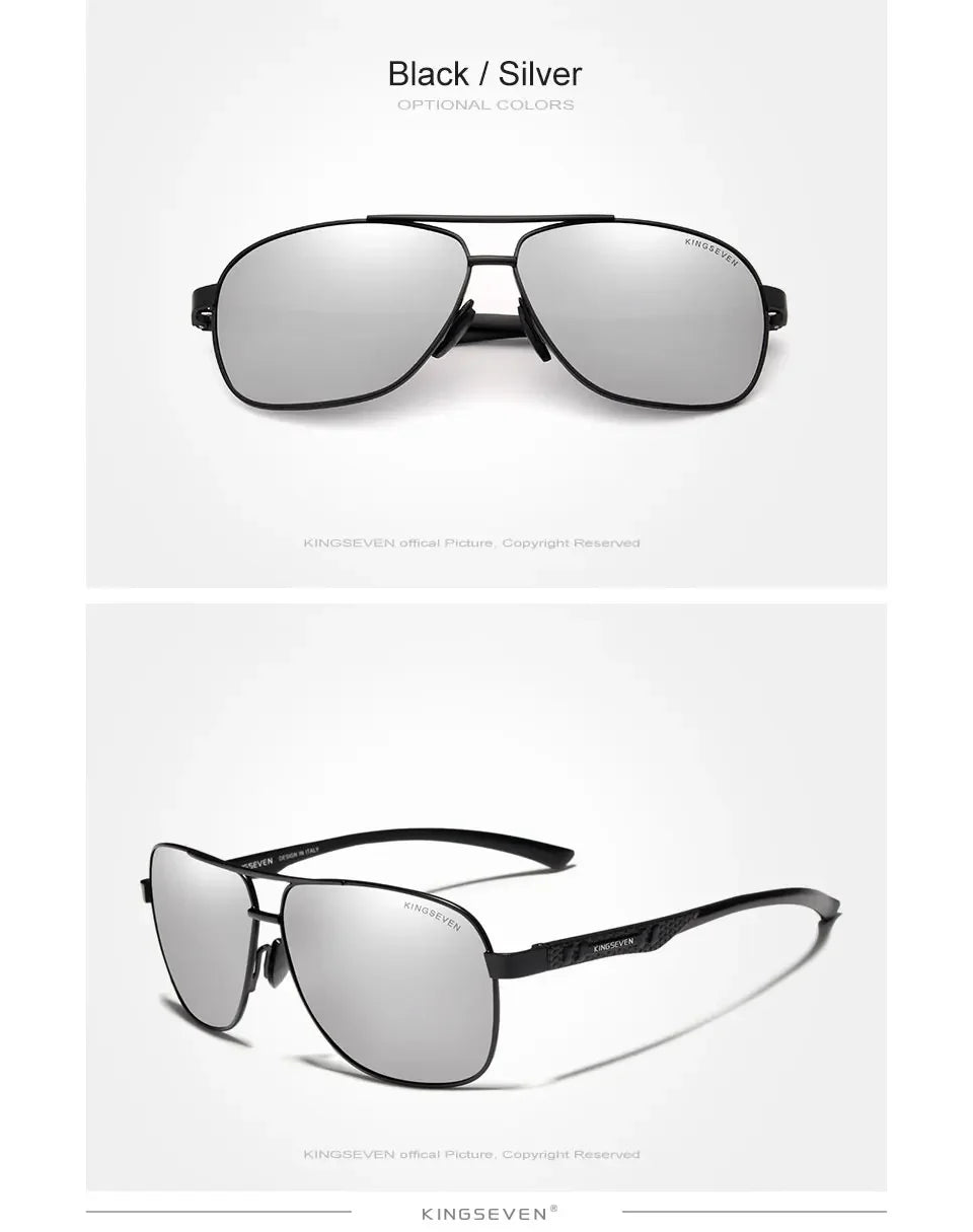 KINGSEVEN Polarized Aluminum Sunglasses Men UV400 HD Lens Pilot Eye Protection Photochromic Glasses Women Night Vision Eyewear Beauty World Shop