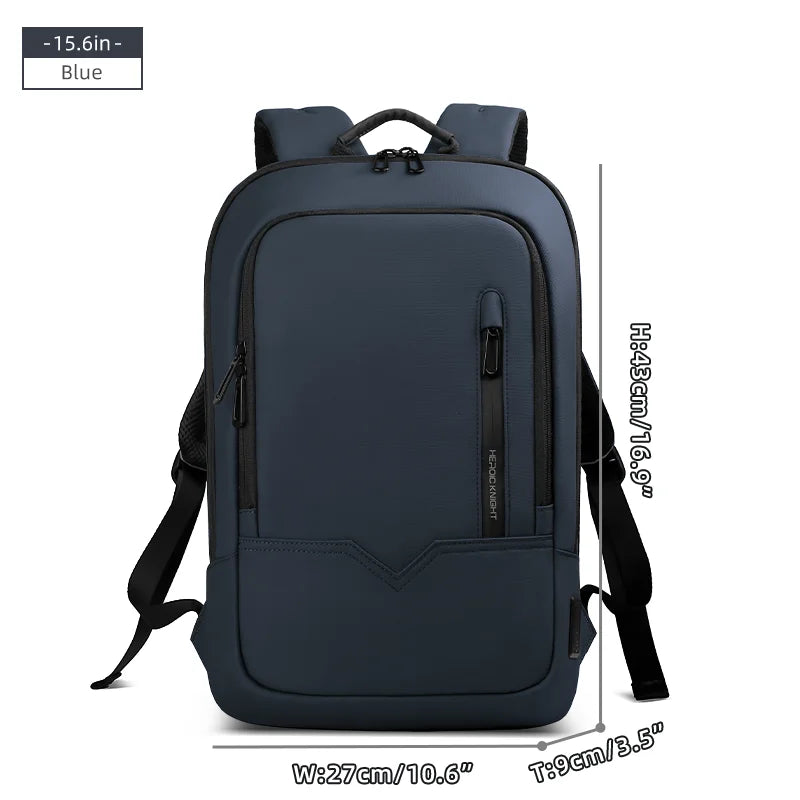 Heroic Knight Men's Daily Laptop Backpack Lightweight Minimalist Commute Office Daypack Women Waterproof Business Trip Schoolbag Beauty World Shop