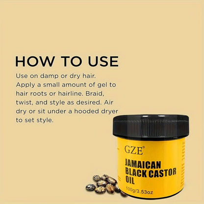 GZE JAMAICAN Black Castor Oil Pure Cold-Pressed for Hair Growth, Skin Moisturizing and Scalp Health - Promoting Thick Hair Beauty World Shop