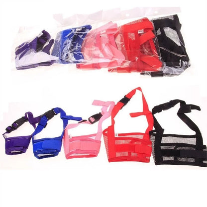 Anti Barking Dog Muzzle For Small Large Dogs Adjustable Mesh Breathable Pet Mouth Muzzles For Dogs Nylon Straps Dog Accessories Beauty World Shop