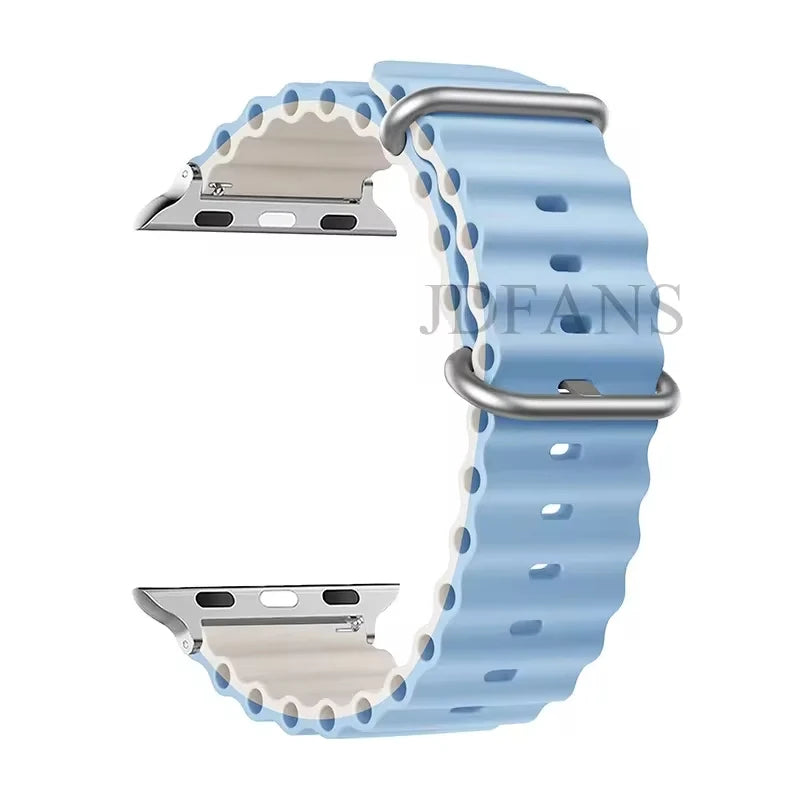 Strap For Apple watch ultra band 49mm 44mm 45mm 41mm 40mm 38mm 44 45 mm 1:1 Original Ocean belt iWatch series 9 10 8 7 se bands Beauty World Shop
