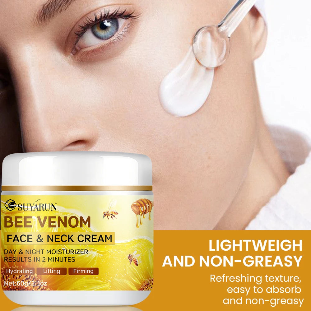 SUYARUN Bee Venom Collagen Anti-Aging Face Cream | Firming Lifting Moisturizer | Wrinkle Reduction | 24H Hydration. Beauty World Shop