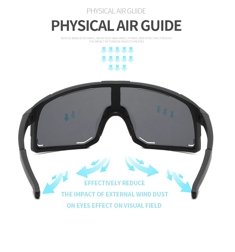 Cycling Sunglasses UV Protection Windproof Glasses For Men Women Polarized Lens Hiking Road Riding Bike Sport Glasses Eyewear Beauty World Shop